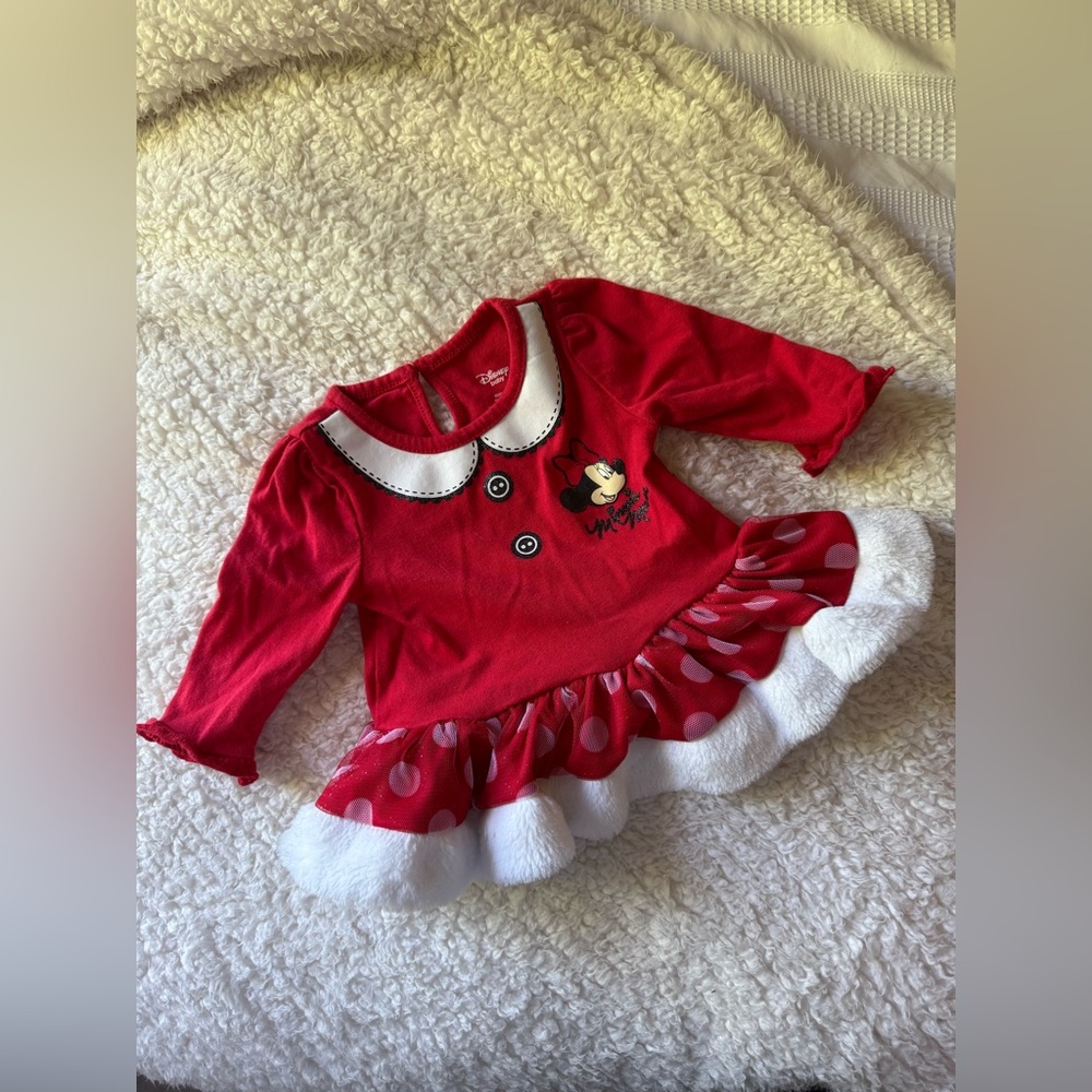 Disney Minnie Mouse Red and White Costume Dress